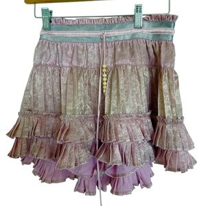 Flannel Australia tiered mini skirt, Size 0 (Waist 24-25)